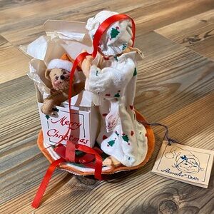 Vintage Annalee Mobilitee Christmas doll figure ornament 1986